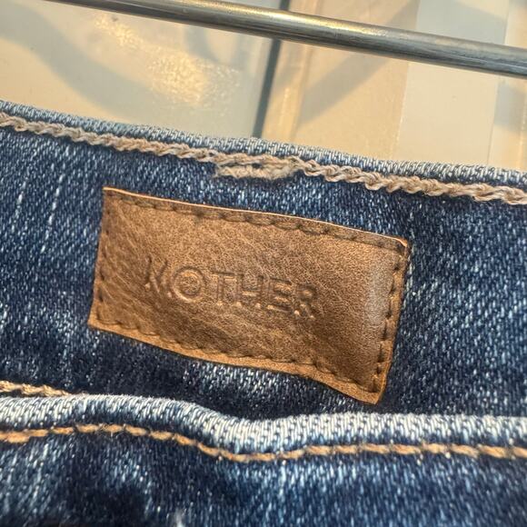 Mother The Tomcat Roller Sneak High Rise Wide Leg Jeans in Sixth Sense 28 NWT - Picture 12 of 14